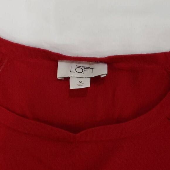 Loft thin red sweater - Picture 4 of 5